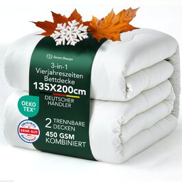 Літня ковдра Premium Duvet 135x200 см, гіпоалергенна всесезонна ковдра для сну