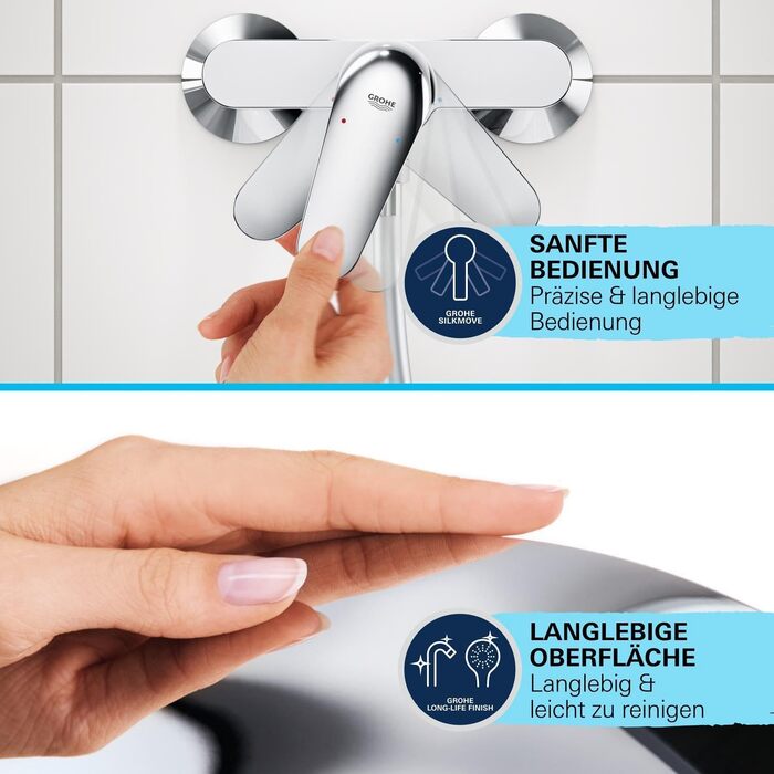 Змішувач для ванни Grohe Start, накладний, хром, з інструментом (24206002)