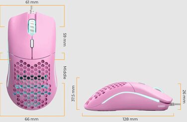 Ігрова бездротова миша Glorious Model O Wireless, сенсор BAMF, 2.4GHz, вага 69г, PTFE-ніжки