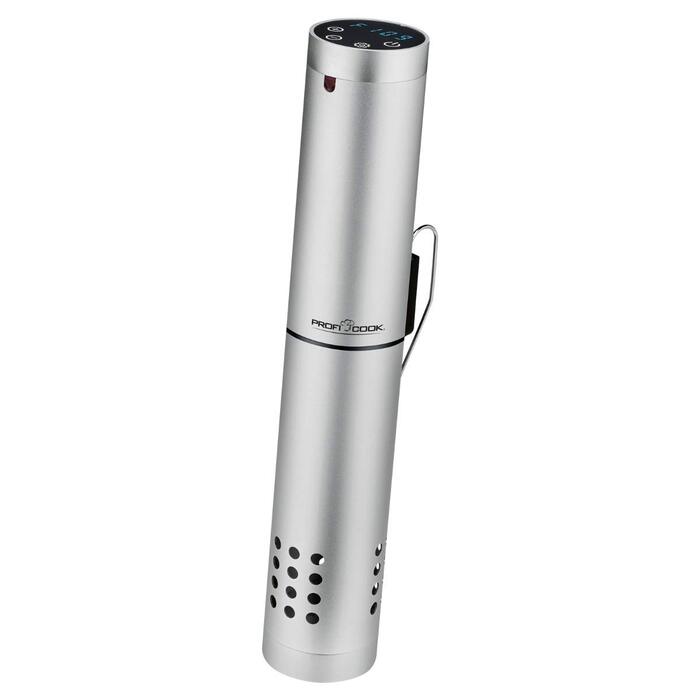 ProfiCook® Sous Vide Garer PC-SV 1159: Су-від прилад з Wi-Fi, 1000 Вт, діапазон температур 0-90°C, автоматичні програми, корпус з алюмінію, LED дисплей, функція автоматичного вимкнення