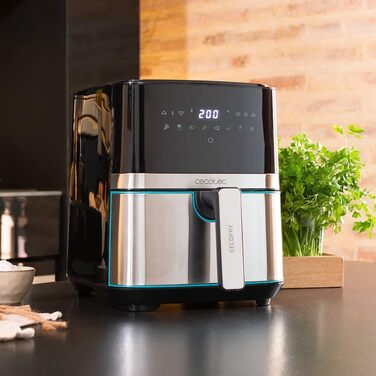 Фритюрниця повітряна Cecotec Cecofry Full Inox 5500 Pro, 5.5 л, 1700 Вт, з аксесуарами