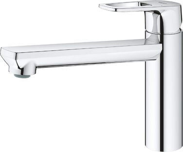 Змішувач кухонний GROHE BauLoop 31367001 високий, поворотний на 360°, з металевим кріпленням, хромований