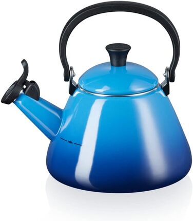 Чайник зі свистком Le Creuset Kone, емальована сталь, 1,6 л, блакитний