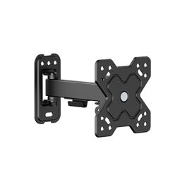 Настінний кронштейн для ТБ та монітора PureMounts, нахильний та поворотний, VESA 100x100 мм, для екранів 13-32 дюйми до 20 кг, чорний