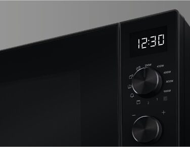 Мікрохвильова піч AEG MFB252DB з грилем та інвертором, 25 л, 900 Вт, нержавіюча сталь, чорна