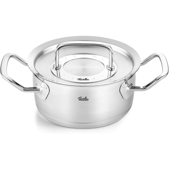 Набір каструль Fissler Original-Profi Collection з нержавіючої сталі, 5 предметів, з металевими кришками, для індукційних плит