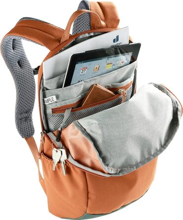 Рюкзак Deuter Step Out 12 л, каштаново-зелений, міський, для щоденного використання