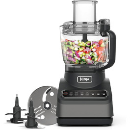 Кухонний комбайн Ninja BN650EU, 850 Вт, 2,1 л, 4 програми, ножі для нарізання, подрібнення, замішування тіста, 3 швидкості, чорний, можна мити в посудомийній машині