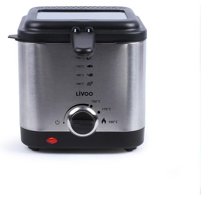 Фритюрниця 1,5 л Livoo DOC240 сіра електрична
