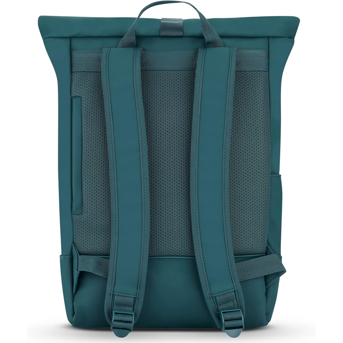 Рюкзак Johnny Urban Harvey Medium Aquamarinblau 15л — водонепроникний роллтоп з відділенням для ноутбука, для міста, уні та бізнесу, матове PU покриття, унісекс