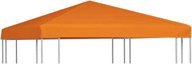 Тент для павільйону vidaXL 3x3 м, 310 г/м², запасний дах, помаранчевий