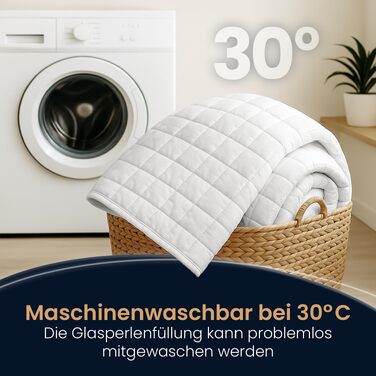 Обтяжена ковдра ELONEO NEU 135x200 см, 11 кг, 100% бавовна, антистрес-ковдра для сну з сертифікатами TÜV та Oeko-Tex