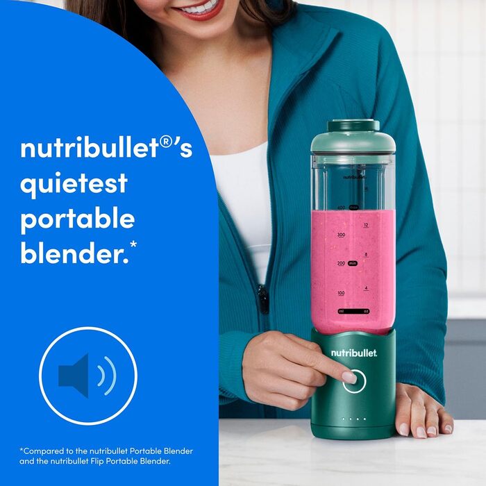 Потужний блендер-екстрактор Nutribullet 900 Series, матовий зелений, 11 предметів, для смузі та соків, 500 мл