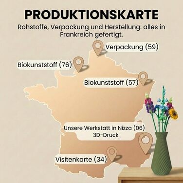 Ваза для Lego квітів, чорна спіраль, з біопластику - декоративна ваза для конструктора