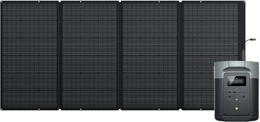 Портативна електростанція EcoFlow DELTA 2 Max 2048 Вт·год, 3000 Вт, з сонячною панеллю 400 Вт