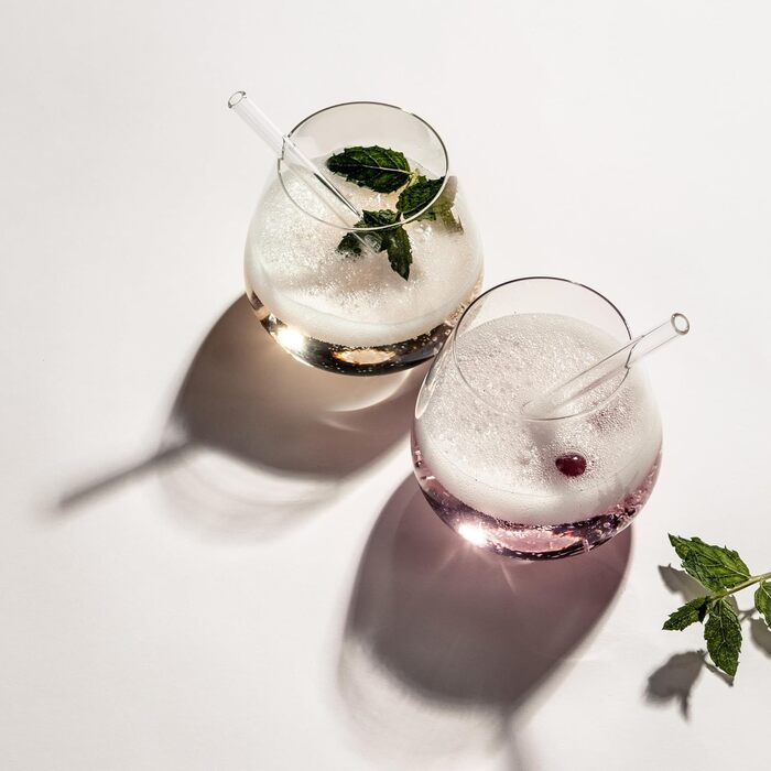 Набір коктейльних келихів SCHOTT ZWIESEL After Work Drinks: 4 склянки з Tritan-кришталю, 4 скляні трубочки та щітка для чищення, підходять для посудомийної машини, Німеччина