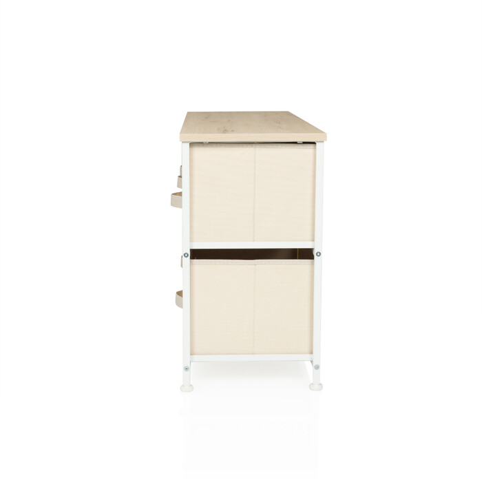 Комод FOLDAR 100x30x55см 5 відділень бежевий hjh LIVING