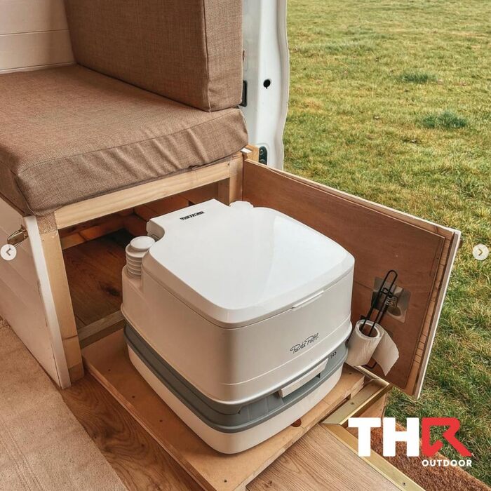 Переносна унітаз-туалет Thetford Porta Potti 165 Single для кемпінгу, караванів та автодомів, легкий та зручний у чищенні, 38.3 x 41.3 x 42.7 см