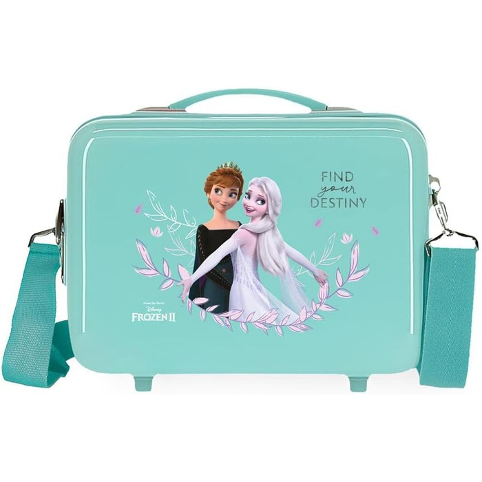 Дитяча валіза Disney Frozen Memories, жорсткий корпус, синя, 38x55x20 см, ABS замок, 34 л, 2 кг, 4 колеса
