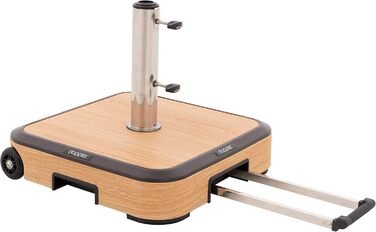 Сонячна парасоля Doppler AluPro Neo Push Up 200x250 см, алюмінієва, для балкона та тераси, нахиляється, з регулюванням висоти, відкриття/закриття Push-механізм