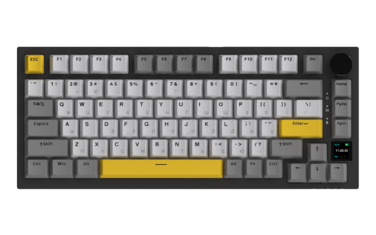 Бездротова механічна клавіатура Ajazz  AK820 PRO 75% Gift Switch Black RGB  (AK820PRO-G-BGY)