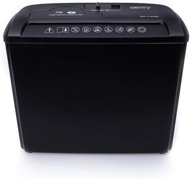 Шредер Camry для паперу, CD/ATM карт, чорний, багатобарвний