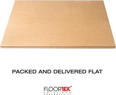 Стілець Floortex – килимок під крісло, перероблений полімер, нековзкий, 91,4 x 121,9 см, для твердих підлог, зелений