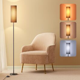 LED торшер Lithomy 12W для вітальні та спальні, вінтажний, диміруємий, з пультом та 3 кольорами світла