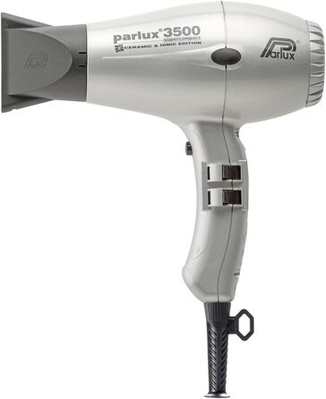 Професійний фен Parlux 3500 SuperCompact з керамікою та іонами, срібний