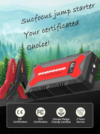 Powerbank для авто Starthilfe 4000A: Запуск двигуна 12V (до 9L бензин/8.5L дизель), LED-ліхтарик, USB зарядка 3.0