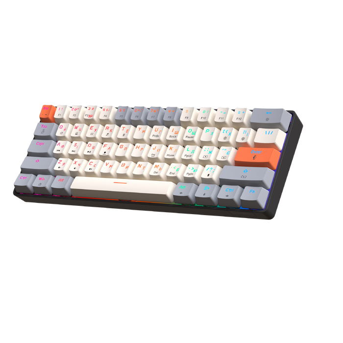 Дротова механічна клавіатура GamePro MK130 V2 Infinity QLAB Sakura Black (MK130-V2-B-QS)