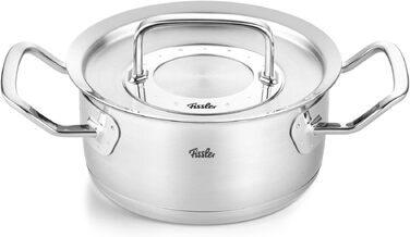 Набір каструль Fissler Original-Profi Collection з нержавіючої сталі, 5 предметів, з металевими кришками, для індукційних плит