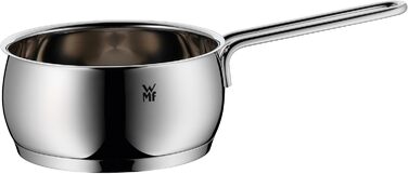 Каструля WMF Quality One 16 см без кришки, 1,7 л, молочний та макаронний сотейник з полірованої нержавіючої сталі Cromargan, для індукції, без покриття