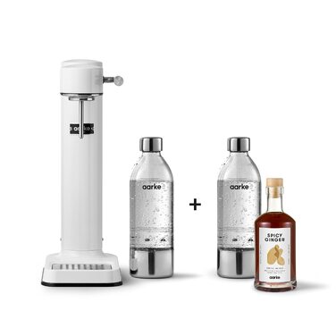 Сифон для газування води Aarke Carbonator 3 з PET-пляшкою 1л, сталевий