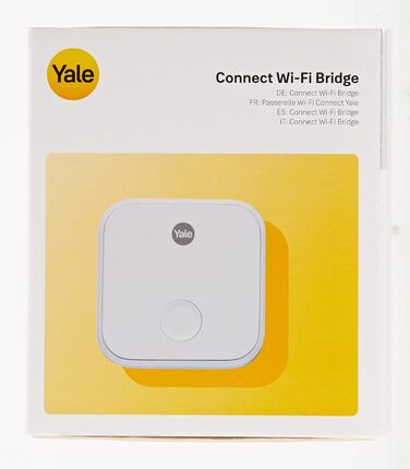 Yale Connect Wi-Fi Bridge для розумного замка, віддалений доступ, інтеграція з голосовим асистентом, білий