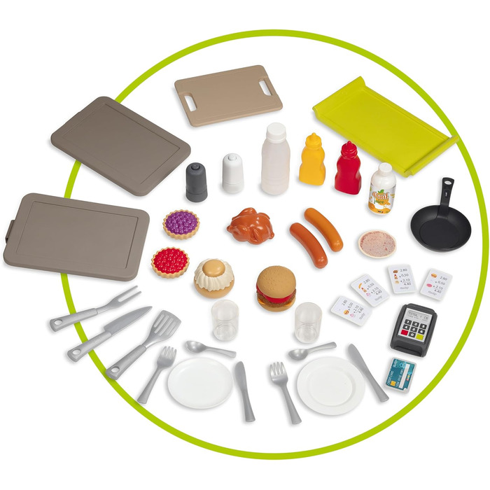 Дитячий ігровий будиночок Smoby Life Chef (124x132x135 см) з кухнею та прилавком, вуличний, з переробленого пластику, для дітей від 2 років