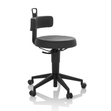 Робочий табурет / балансирне крісло TOP WORK FLEX PU black hjh OFFICE