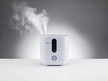 Ультразвуковий зволожувач повітря BONECO U300, 5 л, для кімнат до 50 м², з арома-функцією, авто-вимкненням, індикатором порожнього бака, фільтром, білий