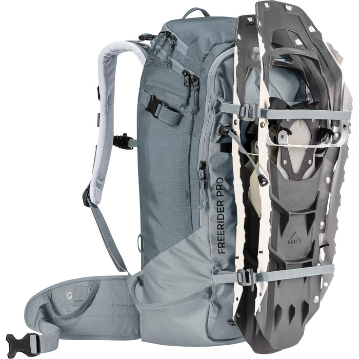 Жіночий туристичний рюкзак Deuter Freerider Pro 32+10 л, для лижних турів, сірий