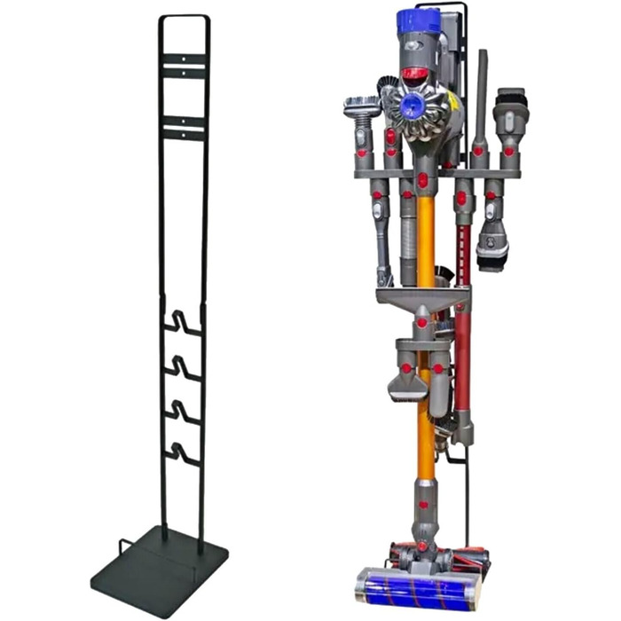 Підставка-органайзер Maxorado для акумуляторних пилососів Dyson V6 V7 V8 V10 V11 V12 V15 DC30-DC35 – тримач, аксесуар, заміна, підлогова стійка