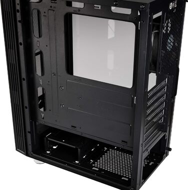 KOLINK Nimbus Midi-Tower ATX RGB комп'ютерний корпус чорний, корпус для ПК з підсвіткою, підтримка водяного охолодження