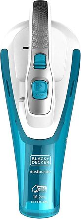 Акумуляторний ручний пилосос Black+Decker WDA315J 10.8В 1.5Аг, 2-в-1, для вологого та сухого прибирання, безмішковий, синьо-білий Dustbuster