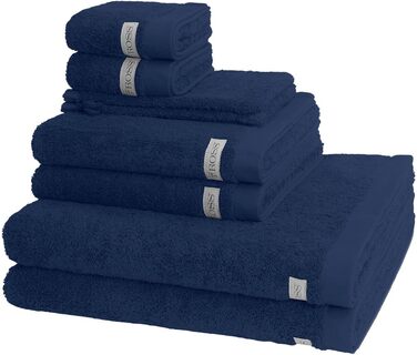 Комплект рушників Ross Sinfonie Denim: 2 для ванни, 2 для гостей, 2 для душу, 2 для рук (8 шт.)