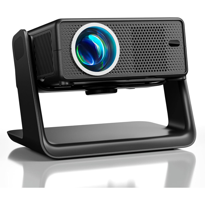 Проектор Beamer 4K 1080P, 28000 Люмен, Wi-Fi 6, Bluetooth, Автофокус, 4D Keystone, Netflix, для Дому/На Відкритому Повітрі, Чорний