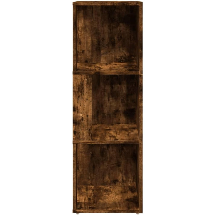 Кутова полиця vidaXL 33x33x100 см, димчастий дуб, ДСП