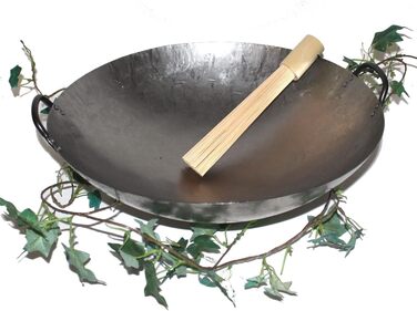 Wok-олійниця Asia Art Factory AAF Nommel 45 см з 2 ручками, кругле дно, для газових плит, гастрономія