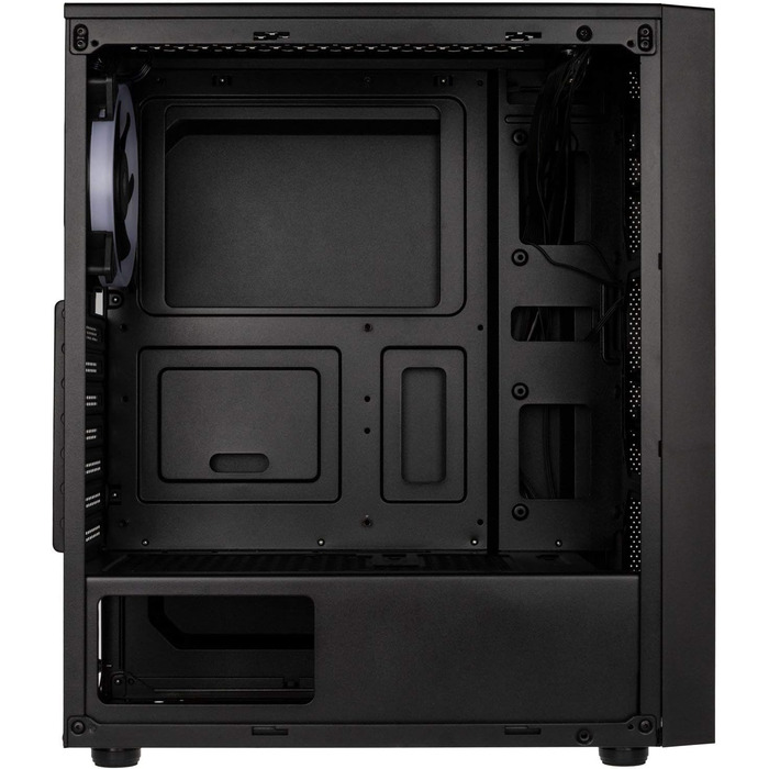 Корпус для ПК Kolink Inspire K8 ARGB Midi-Tower, загартоване скло, чорний, ігровий комп'ютерний корпус з підсвічуванням RGB