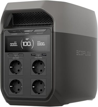 Портативна електростанція ECOFLOW  BLUETTI Elite 100 V2 (2025), ємність 1024 Wh, номінальна потужність 1800 W, пікова потужність 3600 W