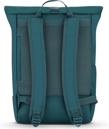 Рюкзак Johnny Urban Harvey Medium Aquamarinblau 15л — водонепроникний роллтоп з відділенням для ноутбука, для міста, уні та бізнесу, матове PU покриття, унісекс