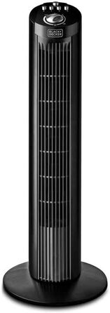 Вентилятор Black+Decker BXEFT46E, 81 см, чорний, без пульта дистанційного керування